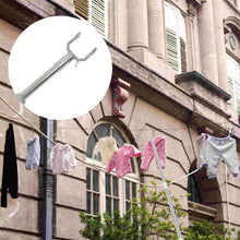 Stainless Steel Telescopic Pole Clothes Hooks Hanger (1 Pc / 155 cm)