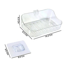 Wall-Mounted Transparent Soap Dish Holder Set
